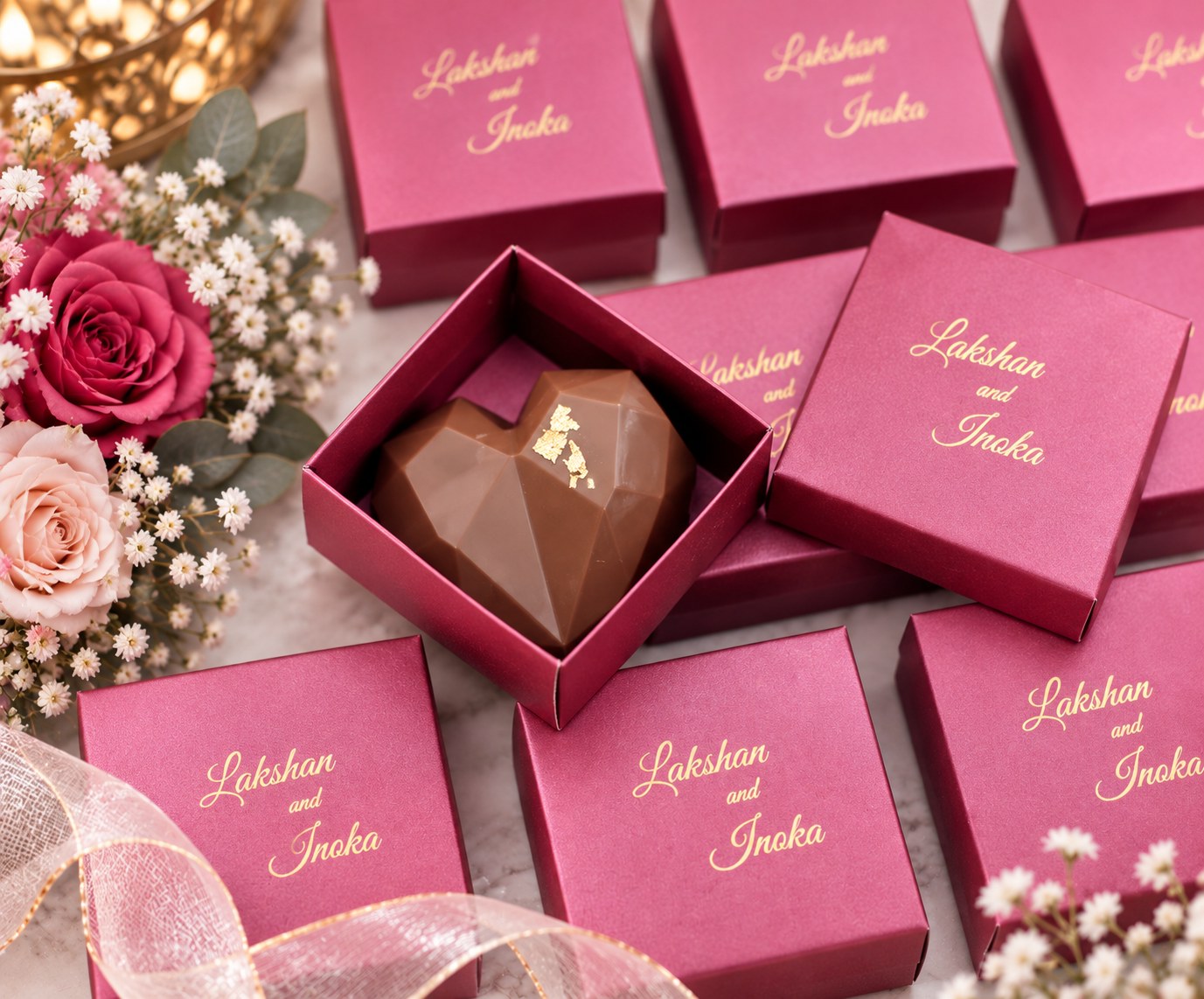 Geo Heart-shaped chocolate